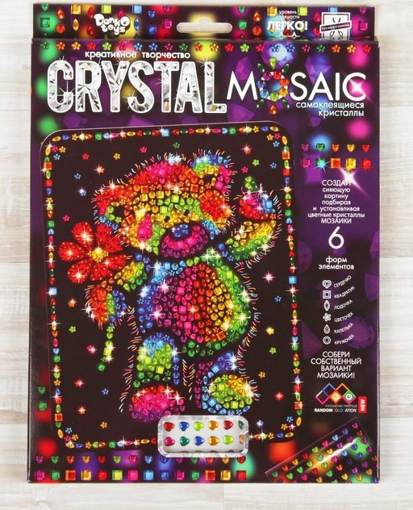 Набор для создания мозаики Медвежонок Crystal Mosaic Danko Toys CRM-01-05 