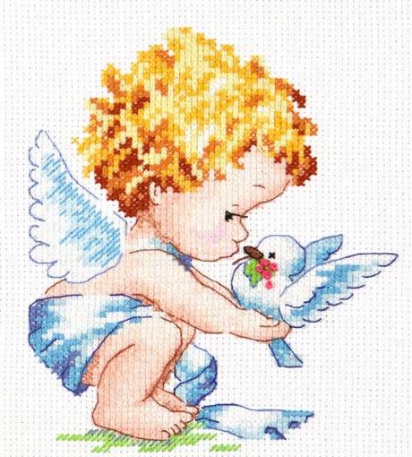 Набор для вышивания крестиком "Светлый Ангел" Чудесная игла 35-13