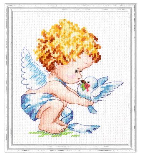 Набор для вышивания крестиком "Светлый Ангел" Чудесная игла 35-13
