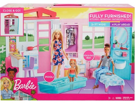 Набор Дом Барби с мебелью и аксессуарами FXG54