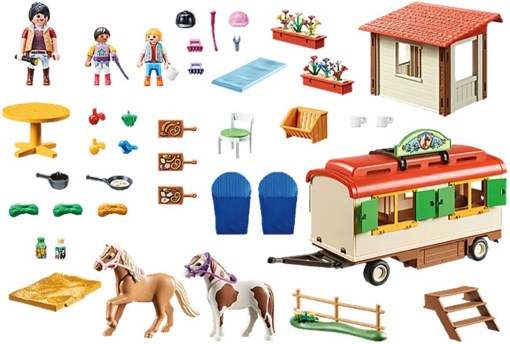 Набор Дом на колесах с приютом для пони Playmobil 70510