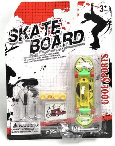 Набор Фингерборд с инструментами и доп колесами Микс Skate Board 97355 свет