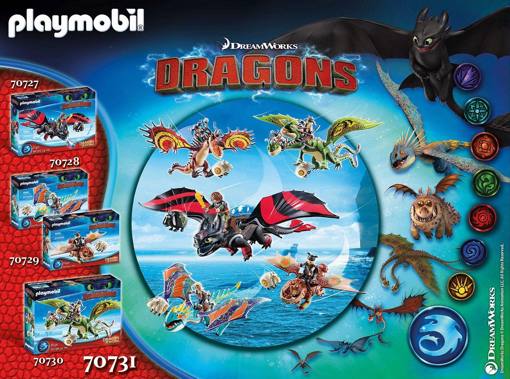 Набор Гонки на драконах: Сморкала и Кривокрыл Playmobil 70731