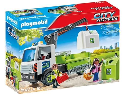 Набор Грузовик для переработки стекла с контейнером Playmobil 71431