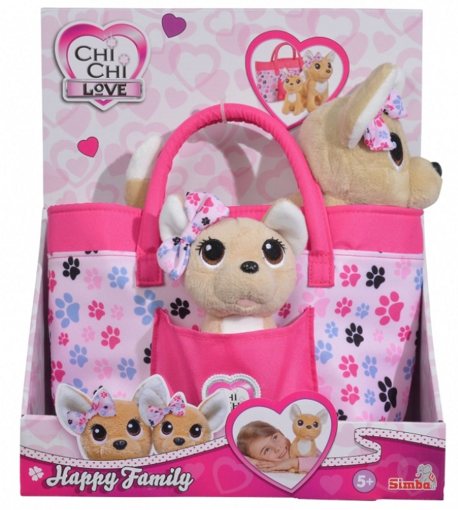 Набор из 2-ух собачек Chi Chi Love Счастливая семья в сумочке 5893213