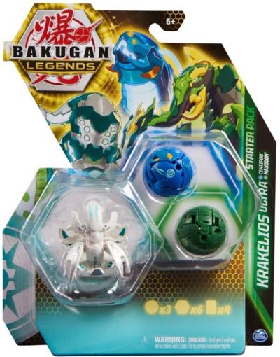 Набор из 3-ех бакуганов Bakugan Legends Starter Pack Krakelios Ultra 20140289
