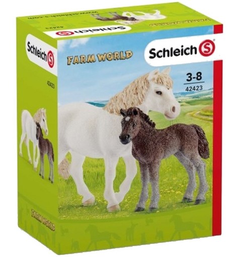 Набор Кобыла пони и жеребенок Schleich 42423