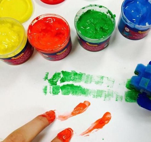 Набор красок для рисования руками с аксессуарами JOVI 566