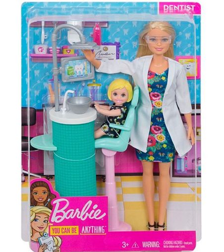 Набор кукла Барби стоматолог блондинка FXP16