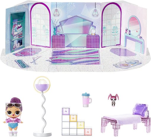 Набор Lol Hangout Spaces с куклой Bling Queen с мебелью Зимняя серия