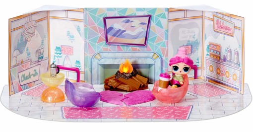 Набор Lol Hangout Spaces с куклой Cozy Babe с мебелью Зимняя серия