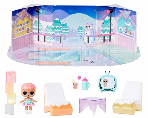 Набор Lol Hangout Spaces с куклой Ice Sk8ter с мебелью Зимняя серия