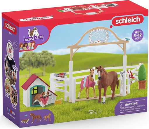 Набор Лошади для гостей Ханны с собакой Руби Schleich 42458