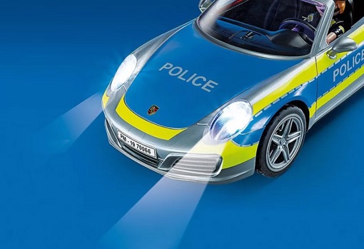 Набор Полицейская машина Porsche 911 Carrera 4S Playmobil 70066 cвет, звук