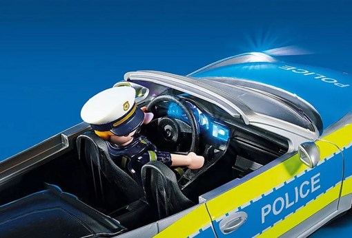 Набор Полицейская машина Porsche 911 Carrera 4S Playmobil 70066 cвет, звук