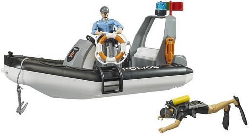 Набор Полицейская лодка с фигурками Bruder 62733