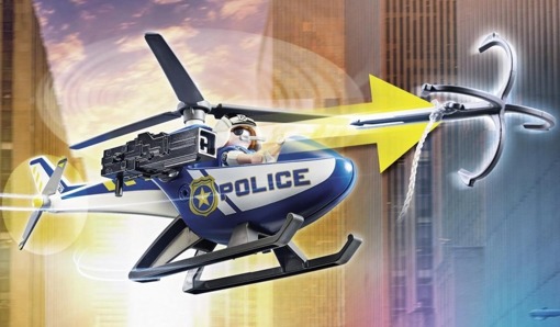 Набор Полицейский вертолет в погоне за фургоном Playmobil 70575