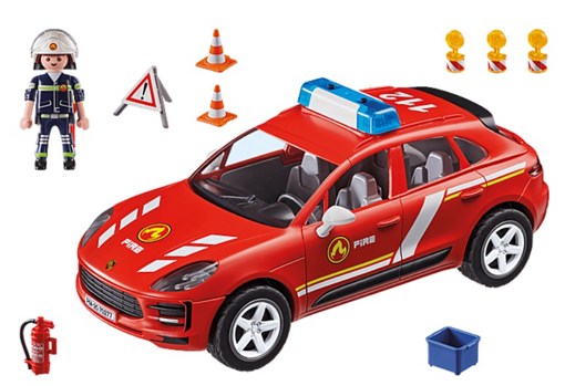 Набор Пожарный автомобиль Porsche Macan Playmobil 70277 свет, звук - фото2