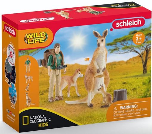 Набор Приключения в Австралии с кенгуру и динго Schleich 42623