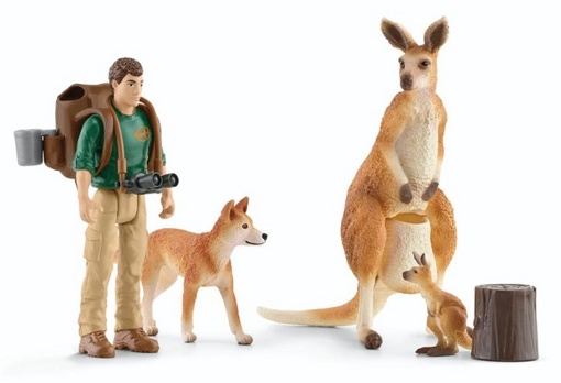 Набор Приключения в Австралии с кенгуру и динго Schleich 42623