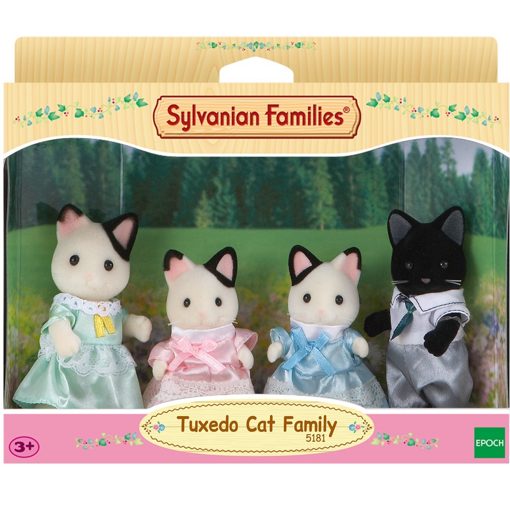 Набор Семья Чёрно-белых котов Набор Sylvanian Family 5181