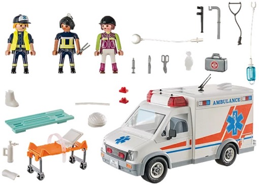 Набор Скорая помощь Playmobil 71232 свет, звук - фото2