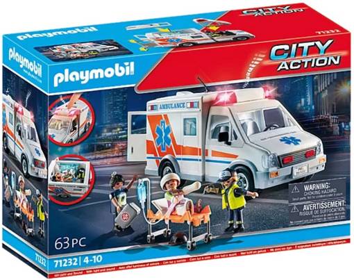 Набор Скорая помощь Playmobil 71232 свет, звук - фото