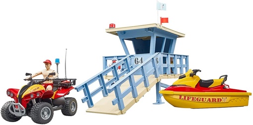 Набор Спасательная станция с квадрациклом и водным мотоциклом Bruder 62780