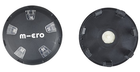 Накладки на колеса Micro LED светящиеся черный - фото2