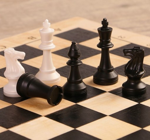 Настольная игра 3 в 1 Орнамент шашки, шахматы, нарды 42х42