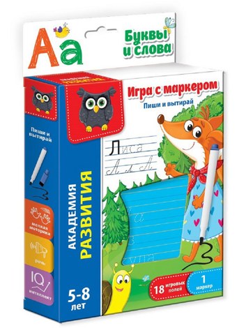 Игра с маркером Буквы и слова Vladi Toys VT5010-03