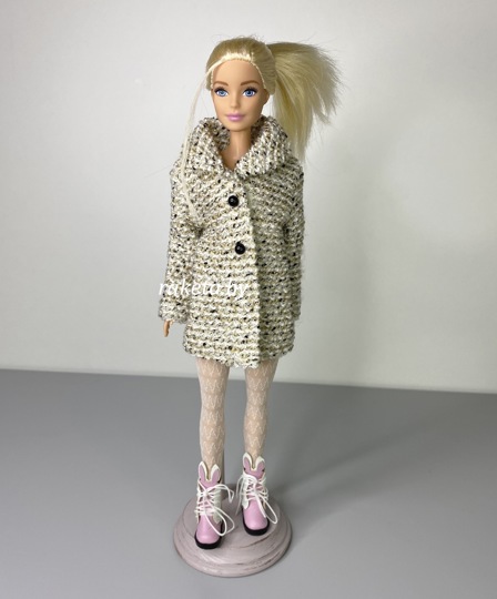 Обувь для кукол Барби сапожки зайка розовые