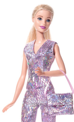 Одежда для кукол Барби Блестящий комбинезон с сумкой 11336-6