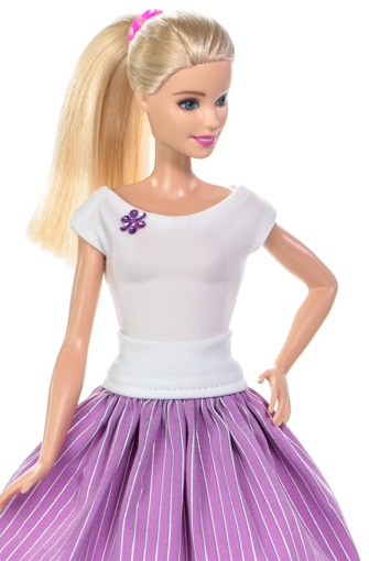 Одежда для кукол Барби Боди бантик и юбка 110782