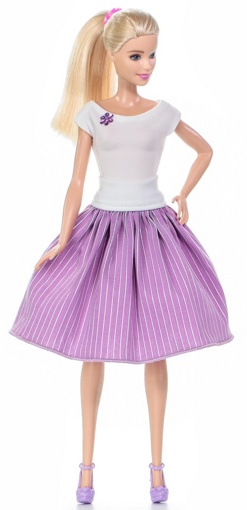 Одежда для кукол Барби Боди бантик и юбка 110782