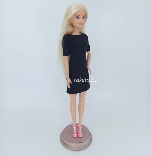 Одежда для кукол Барби Черное платье 