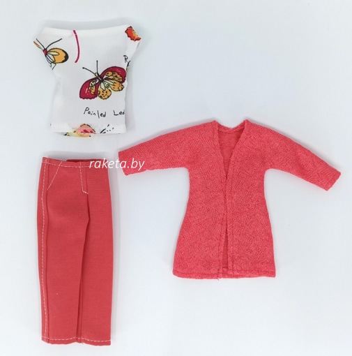 Одежда для кукол Барби Кардиган брюки и майка 11375