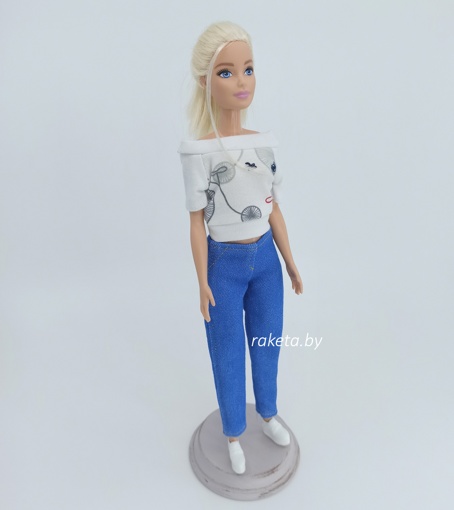 Одежда для кукол Барби Майка и джинсы11225