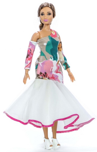 Одежда для кукол Барби Платье и рукава 2103