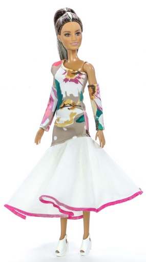 Одежда для кукол Барби Платье и рукава 2103