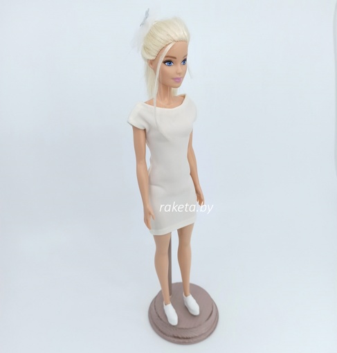 Одежда для кукол Барби Платье молочное 