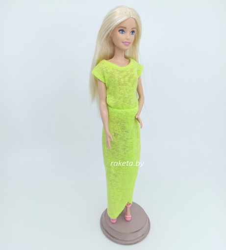 Одежда для кукол Барби Салатовое платье 11119-2