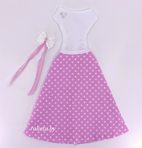 Одежда для кукол Барби Длинное розовое платье 12821-4