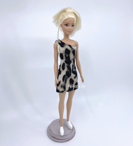 Одежда для кукол Барби Леопардовое платье