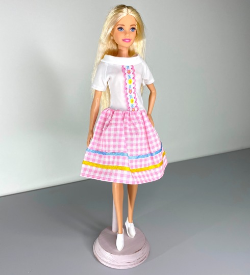 Одежда для кукол Барби Розовое платье 11245-1