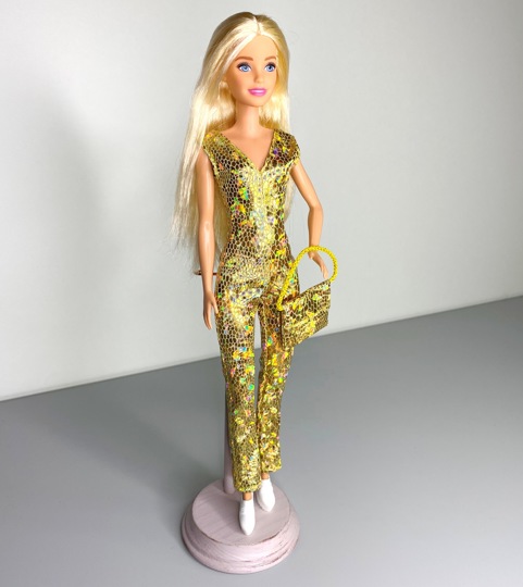 Одежда для кукол Барби Золотой комбинезон 11336 - фото