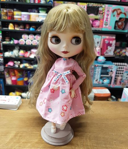Платье для куклы Блайз розовое