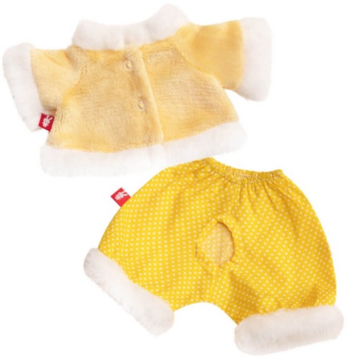 Одежда для Зайки Ми 25 см Желтая шубка и штанишки OStS-446 Budi Basa