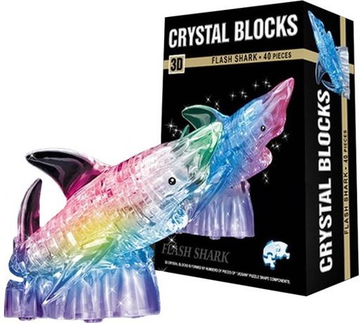 Пазл 3D кристаллический Акула Crystal Blocks 1025226