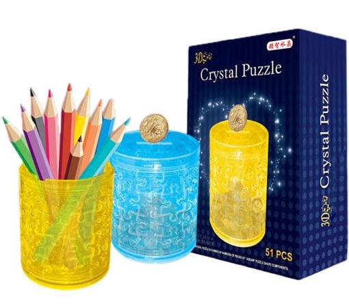 Пазл 3D кристаллический Карандашница Crystal Blocks 733452